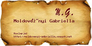 Moldoványi Gabriella névjegykártya