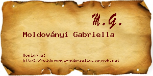 Moldoványi Gabriella névjegykártya