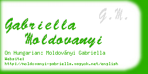 gabriella moldovanyi business card