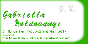 gabriella moldovanyi business card